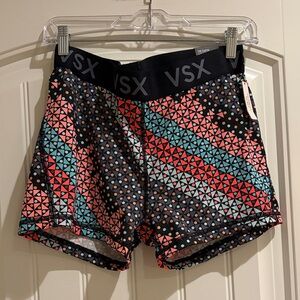 Victoria's Secret VSX Black Multicolor Geometric Athletic Shorts